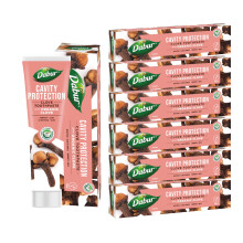 Dabur Clove Organic Toothpaste - 100ml (Pack of 6) | Cavity Protection Toothpaste | Prevent Cavities, Relieve Toothache & Maintain