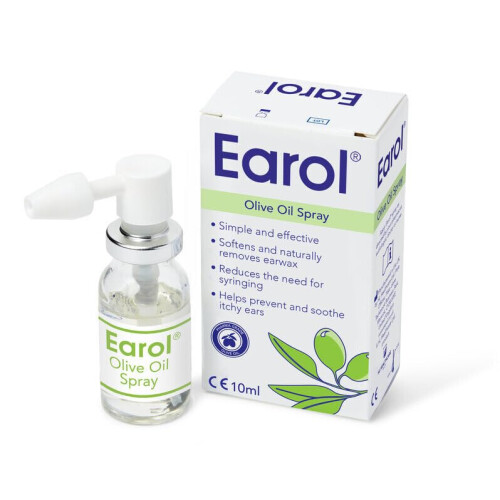 Earol olive oil atomizer against stuck earwax 1
