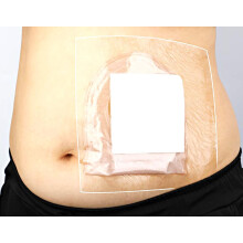 GEDRACKPMYN Waterproof Ostomy Bag Shower Cover, 30 Pcs Stoma Bath Protector Shield Film, Adhesive Dressing Bandage (10 x 12) cm