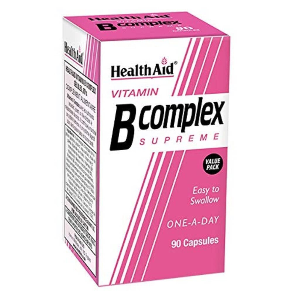 Healthaid Vitamin B Complex - 90 Capsules (Pack Of 1)