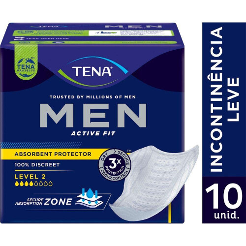 Tena TENA Men Absorbent Protector Level 2 - 2 Packs of 10 1