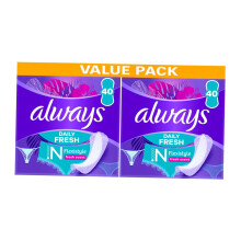 Always Daily Fresh Slim Flexistyle Pantyliners - 80 Pads (2 Packs of 40) Breathable Flexible Comfortable Daily Protection Liners S