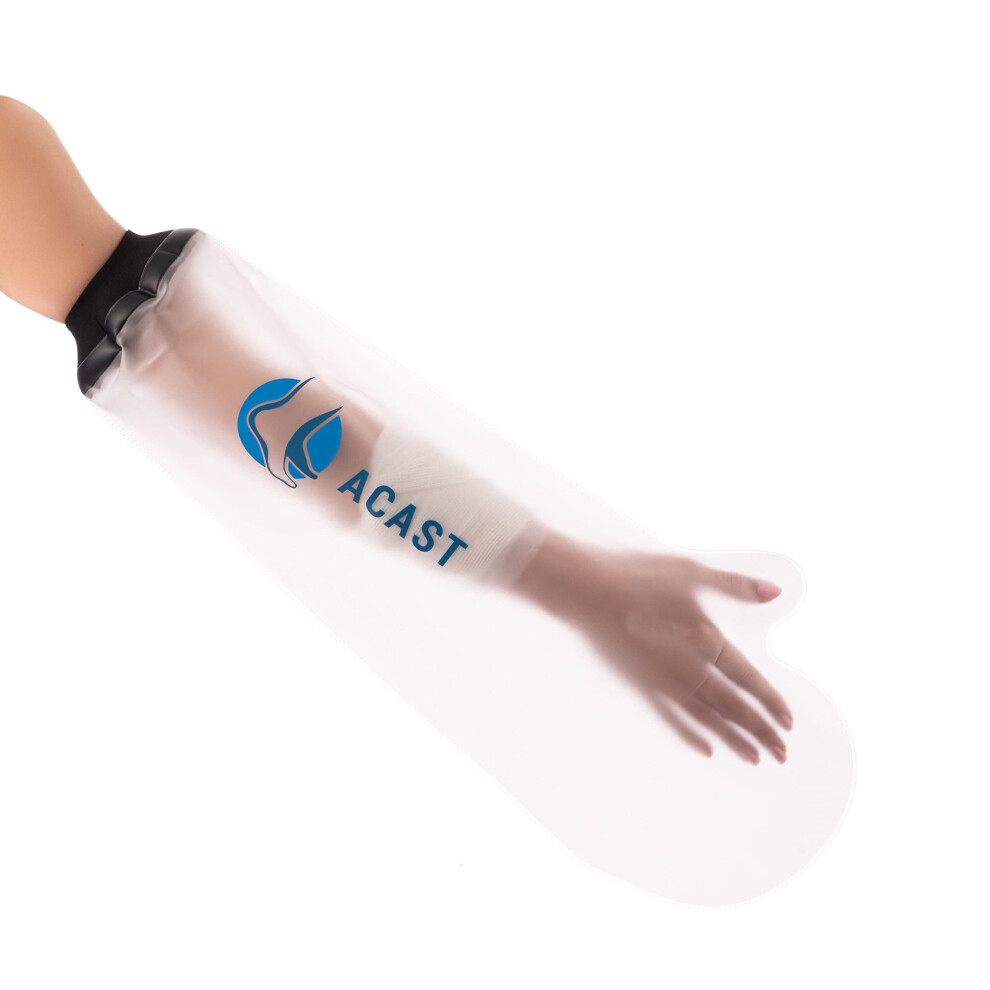 Acast Arm Cast Cover For Shower - Waterproof Cast Cover For Injuries & Plaster, Reusable Hand Sleeve Dressing Protector, Wrist, El