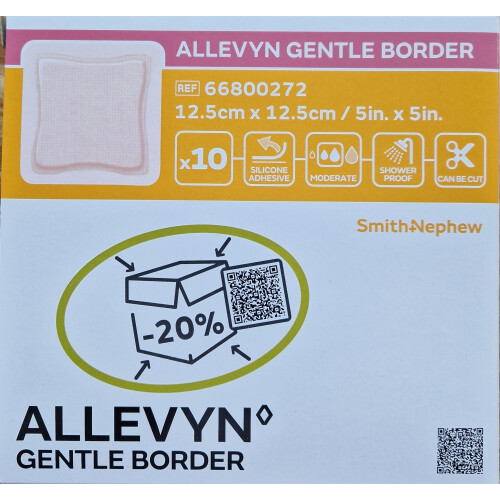 Allevyn Gentle Foam Border Dressing: Pack of 10
