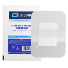 100x Adhesive Wound Dressing (10cm x 8cm) Fabric Plaster Sterile First Aid Cut Graze