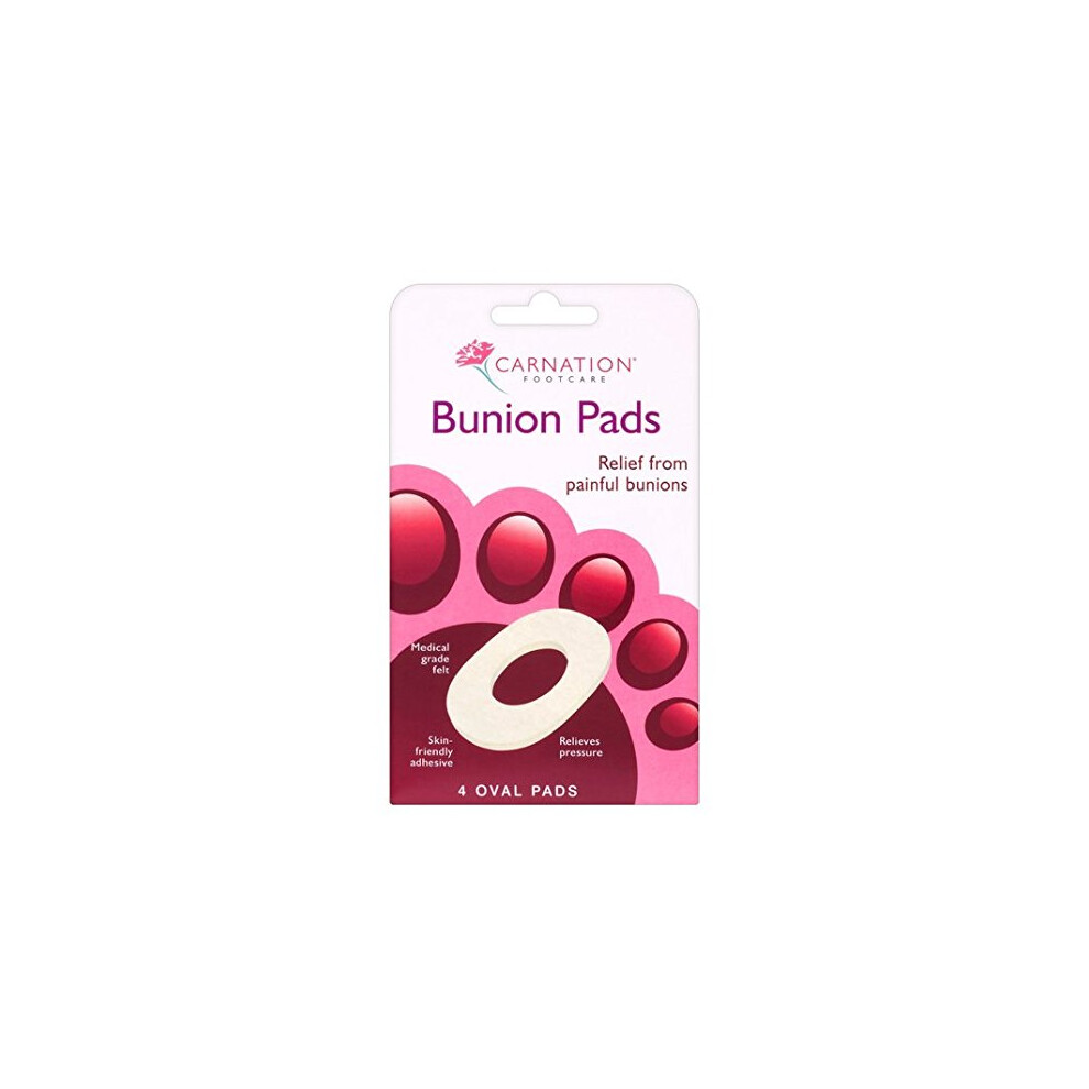 Carnation Footcare Carnation Bunion Pads, (4 Oval Pads)
