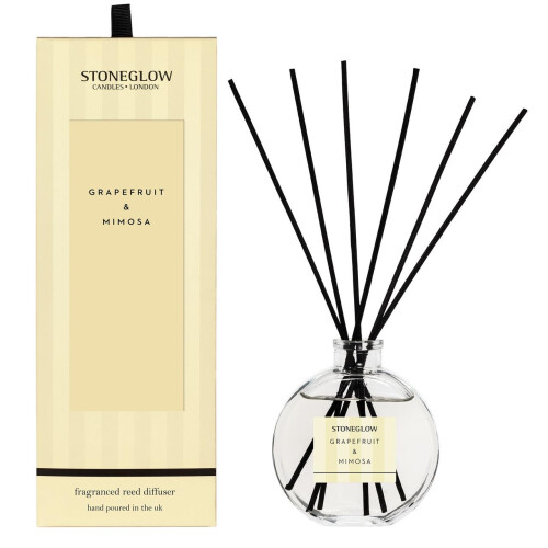 Stoneglow Stoneglow Modern Classics Collection - Grapefruit & Mimosa 120ml Reed Diffuser - (Yellow)