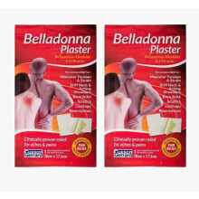 MM Cuxson & Gerrard Belladonna Plaster 28cm x 7.5cm (Pack of 2) | Pain Relief Patches for Muscle Aches & Stiffness