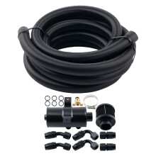 0.75L Récupérateur d'Huile Aluminiumavec Filtre + tuyau de carburant AN10