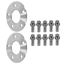 5mm 2 Pièces Entretoises for BMW 5 G30 G31 G5L G5K 5x112 66.6 CB Aluminium