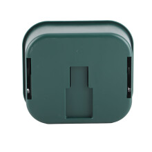 Dark Green Wall Mounted Soap Box ABS Flip Cover, 130g Household