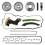 CHAÎNE DISTRIBUTION + PIGNONS POUR MERCEDES E-CLASS 2009-2014 2710300863 1