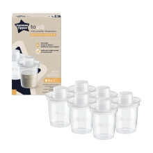 Tommee Tippee Milk Powder Dispensers, 6 Pack of Formula Powder Dispensers, Holds