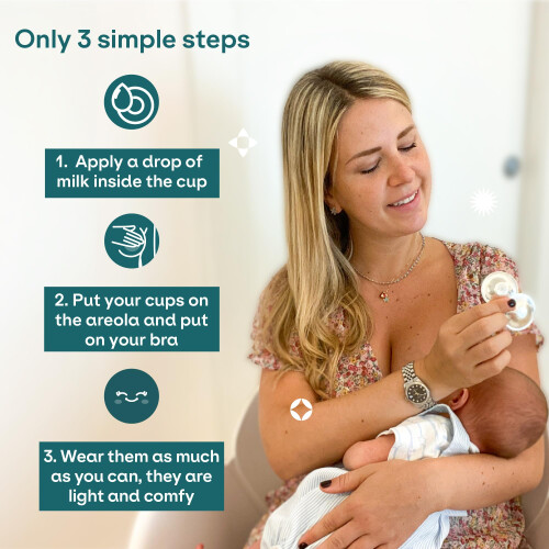 Koala Babycare Silver Nipple Shields - Silver Cups 2