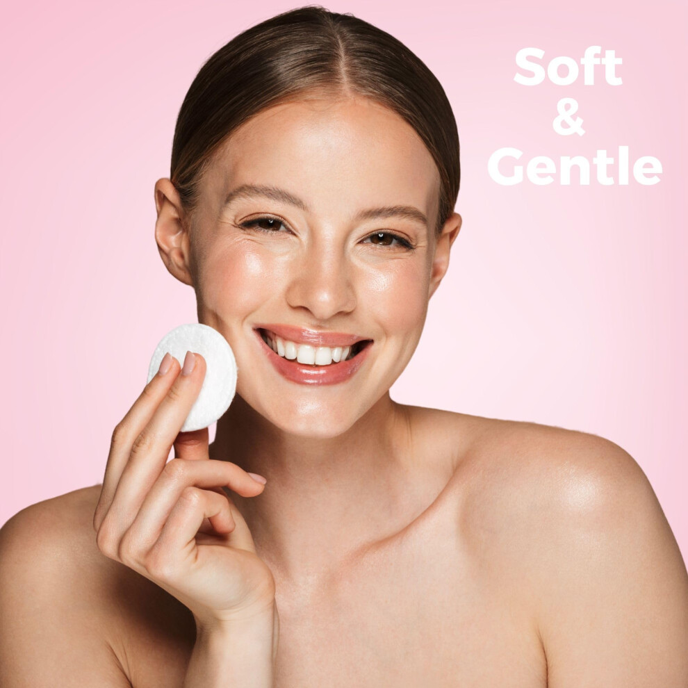 Pretty 50 Large Oval Cotton Cosmetic Pads Soft And Absorbent Helps To
