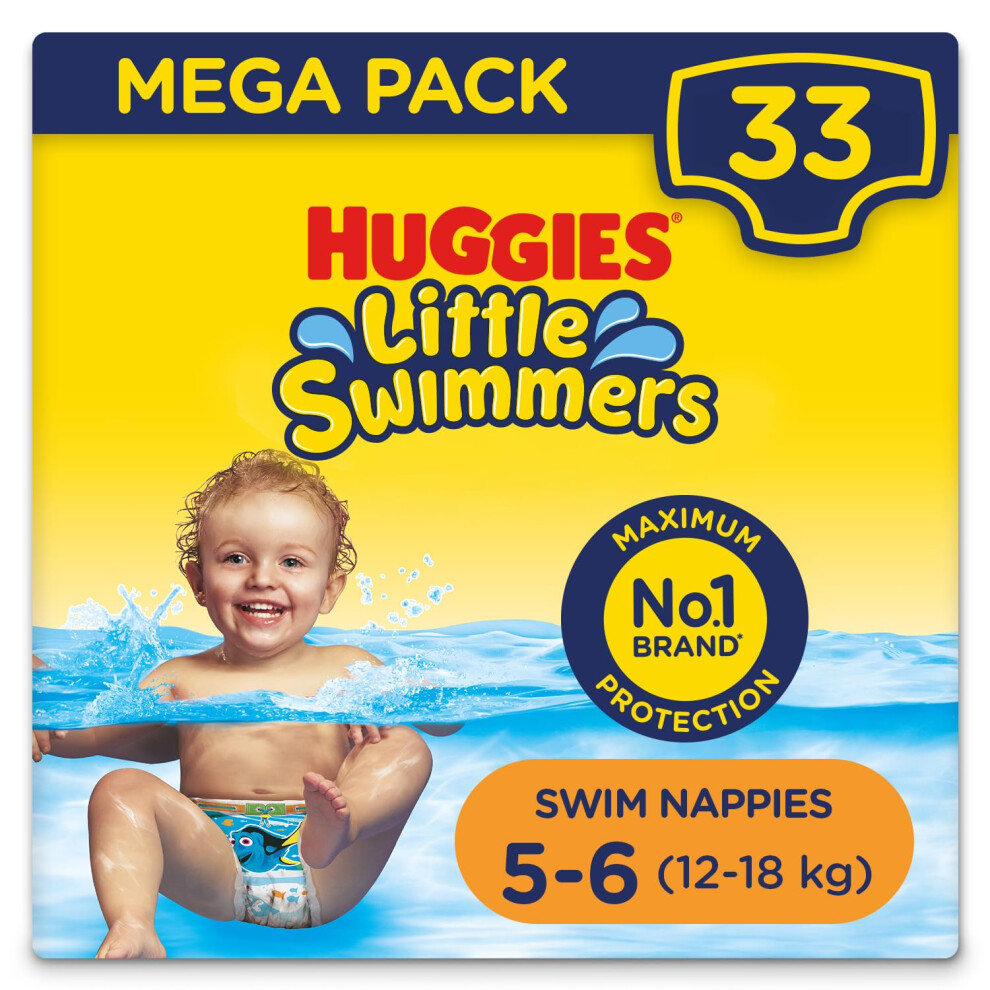 Huggies Little Swimmers, Swim Nappies, Size 5-6