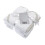 2pk Hooded Baby Towel White 1