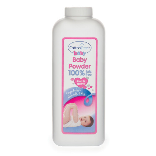 Cotton Tree Essential Baby Powder, White, 284 G (P