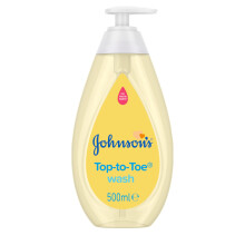 Johnson's Baby Top to Toe Wash (1 x 500 ml), Gentle & Mild Head to Toe Wash for Newborn Care, Newborn Essentials No More Tears, Suitable for Babies F