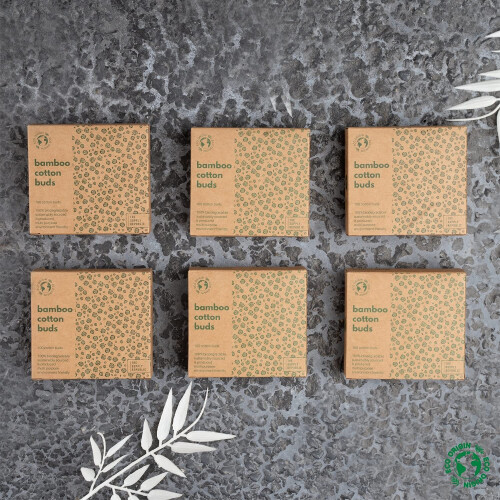 600 Bamboo Cotton Buds | 100% Eco-Friendly Biodegradable | Cotton Buds Bamboo | 1