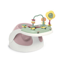 Mamas Papas Baby Snug Floor Seat and Activity Tray Blossom Pink