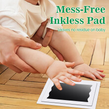 Nabance Baby Footprint Kit Handprint Kit 4 Inkless Ink Pads 2 Photo F
