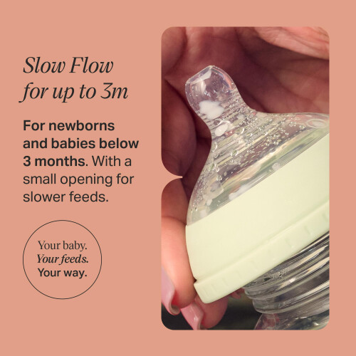 Tommee Tippee Tommee Tippee Natural Start Baby Bottle Teats, Slo 2