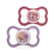 MAM Latex Air Night Soothers | 18-36 Months | Glow in The Dark Dummies | Comes i