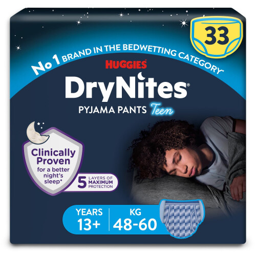 Huggies HUGGIES DryNites, Pyjama Pants, Boys 13+ Years (48