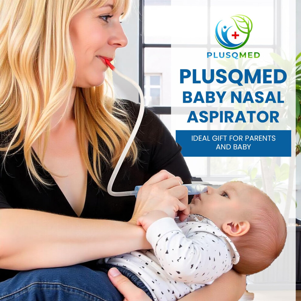 Plusqmed Baby Nasal Aspirator With 50 Hygiene Filters Safe Easy To Clean For