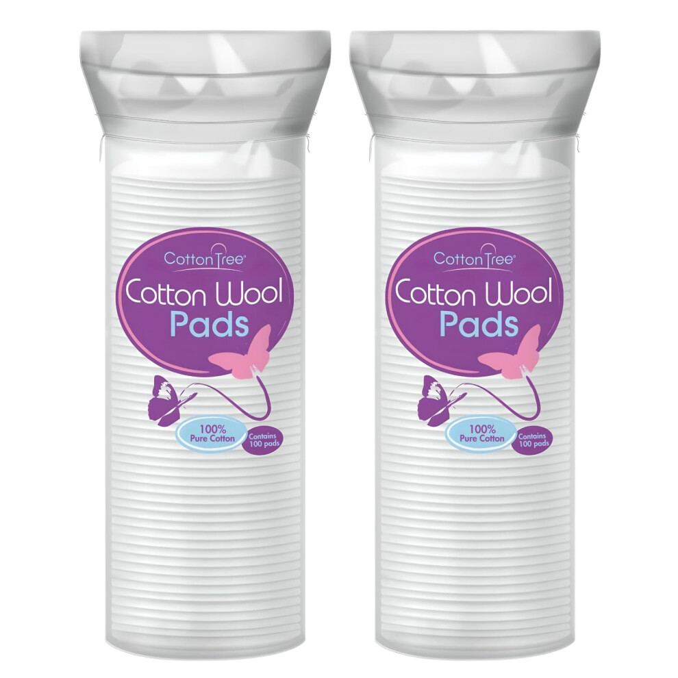 Cotton Tree Cotton Wool Pads Â 2 Packs Of 80 Soft