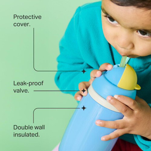 Tommee Tippee Tommee Tippee Insulated Active Straw Cup, 266ml, S 2