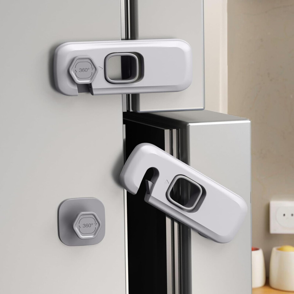 2 Pack Child Proof Refrigerator Lock, Fridge Locks Ertzinla