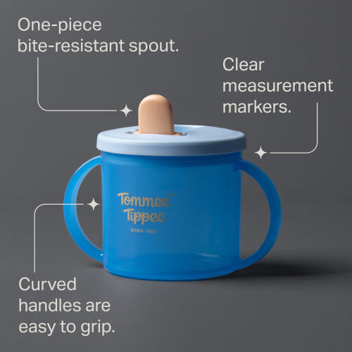 Tommee Tippee Tommee Tippee First Cup 190ml NonSpill Sippy Cup for Babies 4 Months w 1
