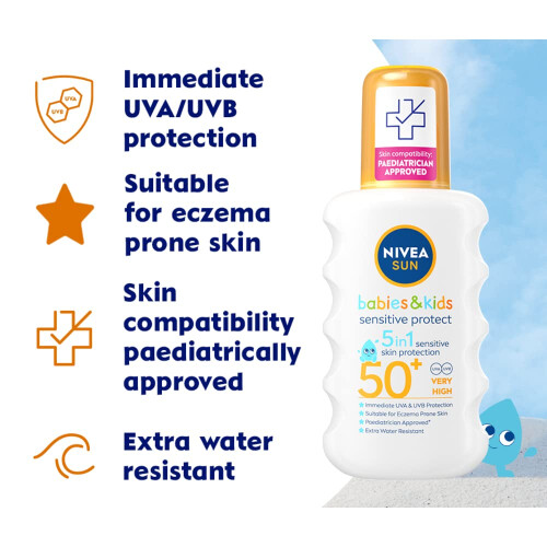NIVEA NIVEA SUN Kids Protect & Sensitive Spray (200ml) S 1