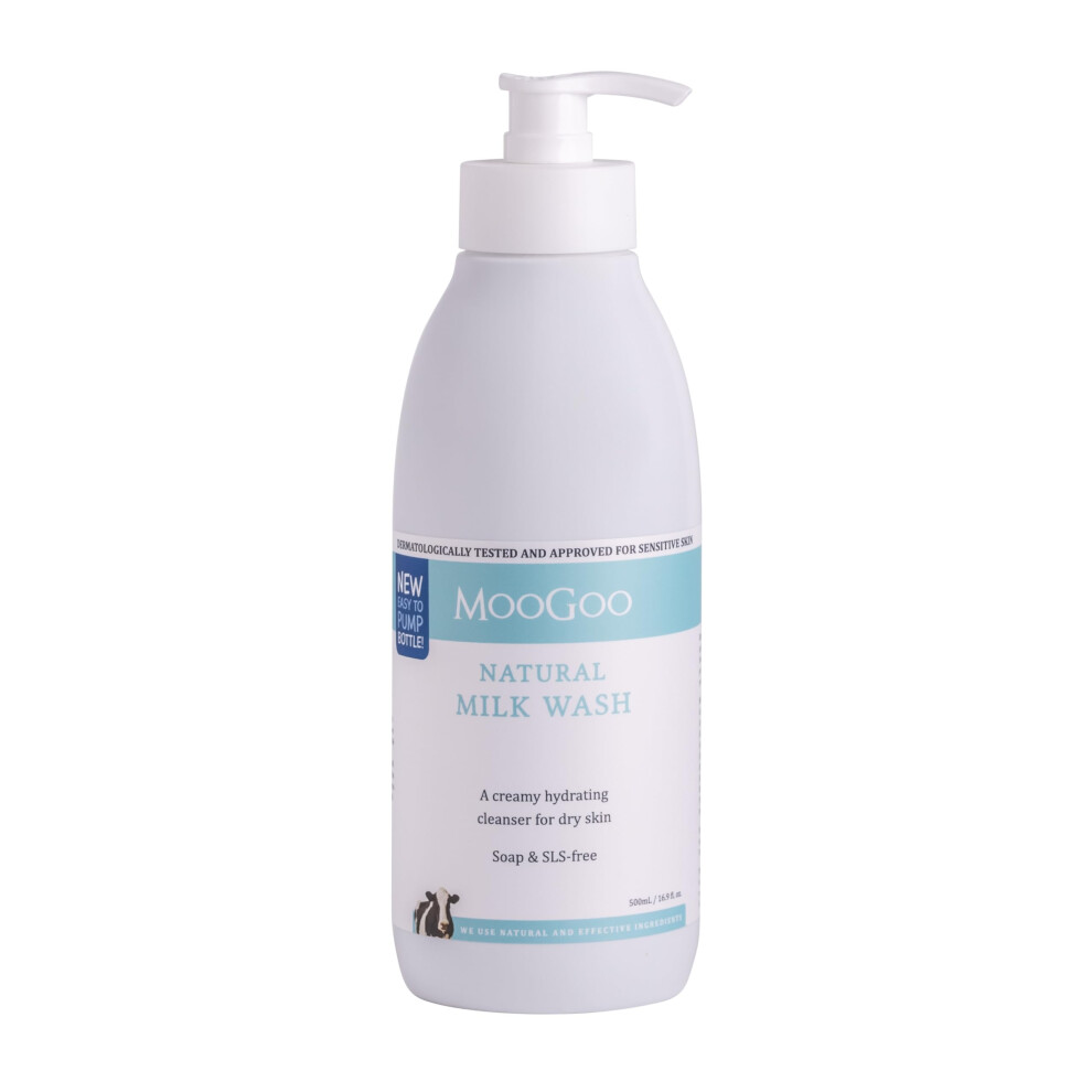 Moogoo Milk Wash - Natural Creamy Body Wash & Cleanser For Dry, Sensitive Skin Â