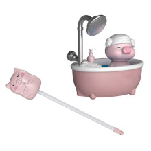 Süßer rosafarbener Baby-Bade-Spielzeug-Schwein - Flexibler Wassersprinkler zum Besprühen für Kleinkinder