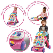 VTech First Steps Baby Walker Push Along Walker Baby Toy with Shapes