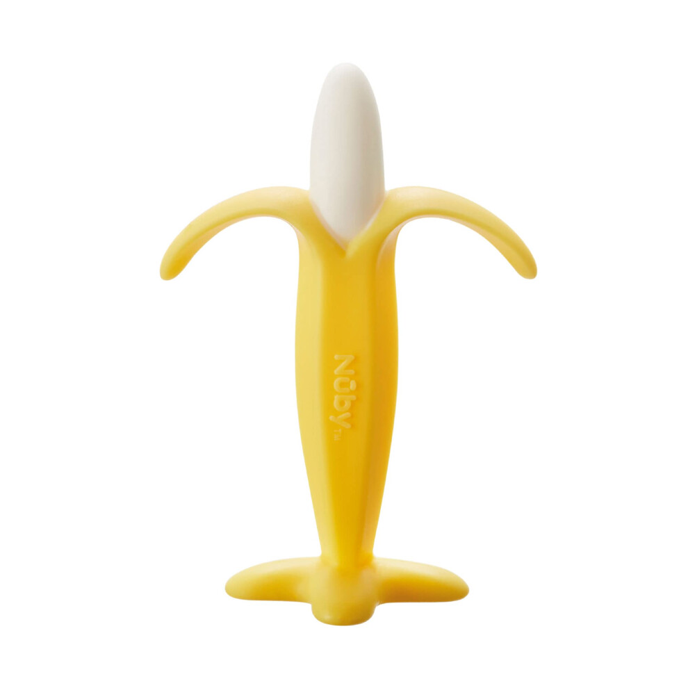 Photos - Bottle Teat / Pacifier Nuby Banana Soothing Teether Easy Grip BPA-Free Suitable from 3 Months Plus, One Size 