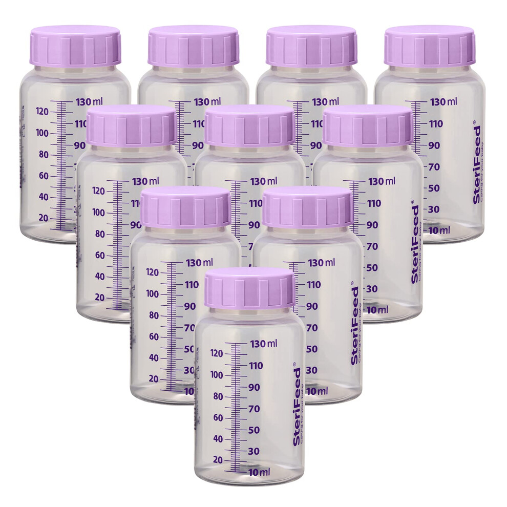 Photos - Baby Bottle / Sippy Cup Sterifeed Baby Bottle, Disposable, Sterile, 130ml, Pack of 10