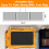 Self Haircut Mirror 360 Panoramic View WallMounted 3 Panel with Touch LED Lights Black 4