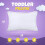 Utopia Bedding Toddler Pillow 2 Pack 40x60 cm White Soft Breathable Age 2+ 2