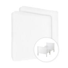 2X Jersey 100% Cotton Fitted Sheet for 160 x 80 cm
