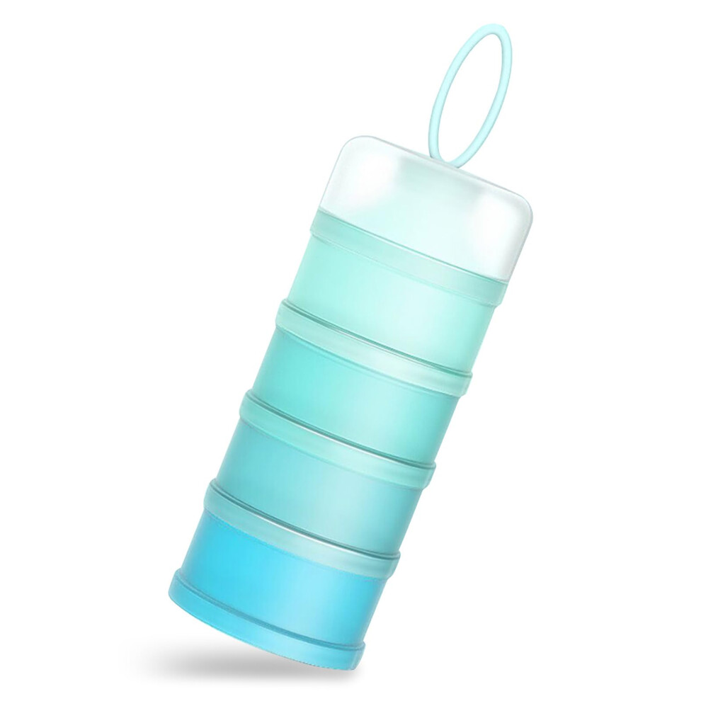 Queta Portable Infant Baby Powder Milk Dispenser, Stackable Boxes, 4 Layers Cere