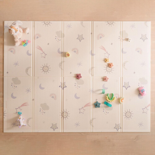 Nuby Nuby Foldable Reversible Play Mat - Easy Clean | Reversible | Waterproof | Suita
