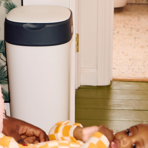 Tommee Tippee Tommee Tippee Twist and Click XL Nappy Bin, White, 2