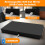Self Haircut Mirror 360 Panoramic View WallMounted 3 Panel with Touch LED Lights Black 5
