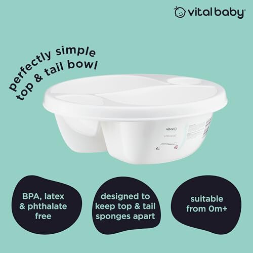 Vital Baby Perfectly Simple Top  Tail Bowl Everyday Basic Top  Tail Bo 2
