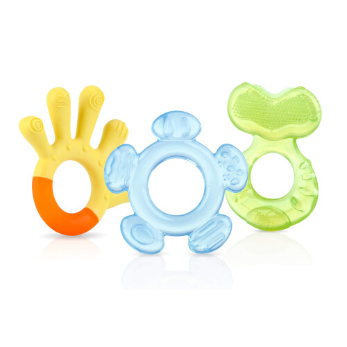 Nuby Nuby 3-Step Teething Set - Set of 3 Baby Teethers
