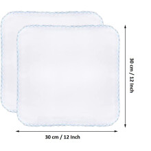 Lanjue 10 PCS Muslin Face Cloths 12 x 12 Inch 100 Cotton Soft SkinFrie